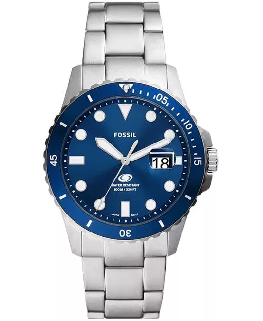 Fossil Blue Dive Three-Hand Date Stainless Steel Watch 42mm