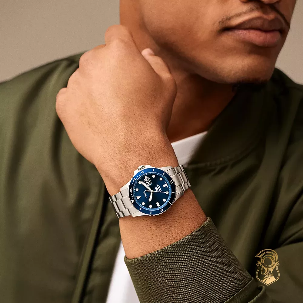 Fossil Blue Dive Three-Hand Date Stainless Steel Watch 42mm