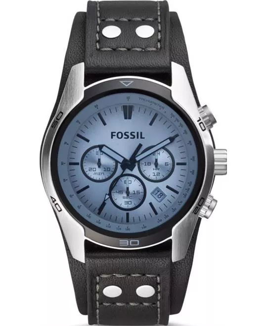 Fossil Blue Glass Chronograph Watch 45mm