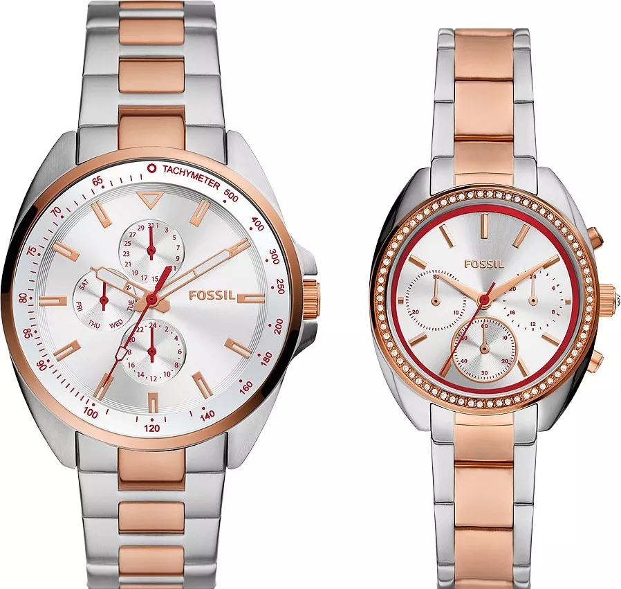MSP: 102499 Fossil BQ2661SET His and Hers Watch 44-34mm 8,150,000