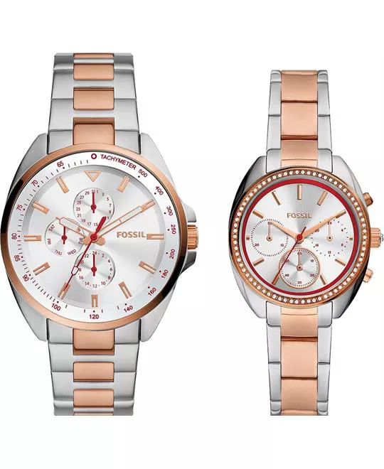 Fossil BQ2661SET His and Hers Watch 44-34mm