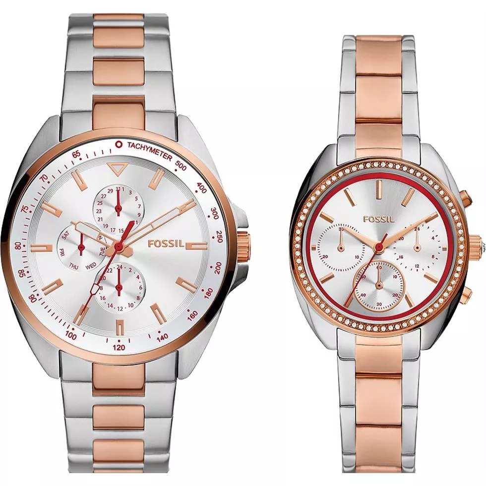 Fossil BQ2661SET His and Hers Watch 44-34mm