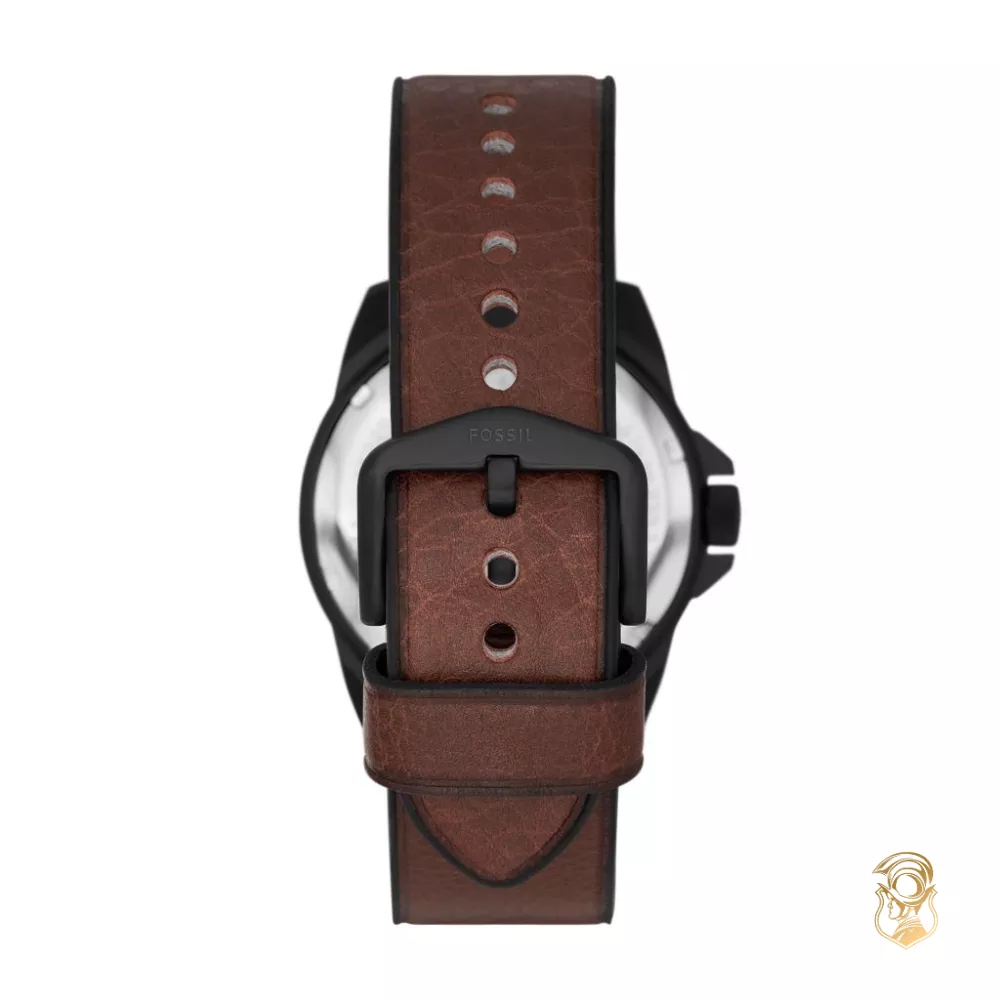 Fossil Bronson Brown Eco Leather Watch 40mm