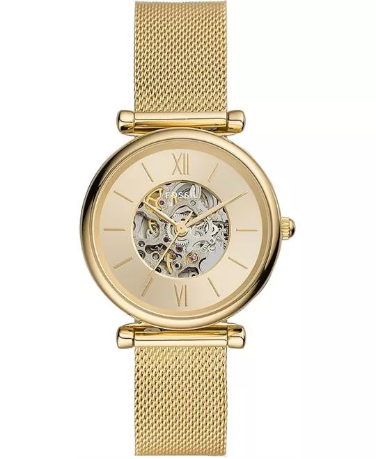 Fossil Carlie Automatic Mesh Watch 35mm