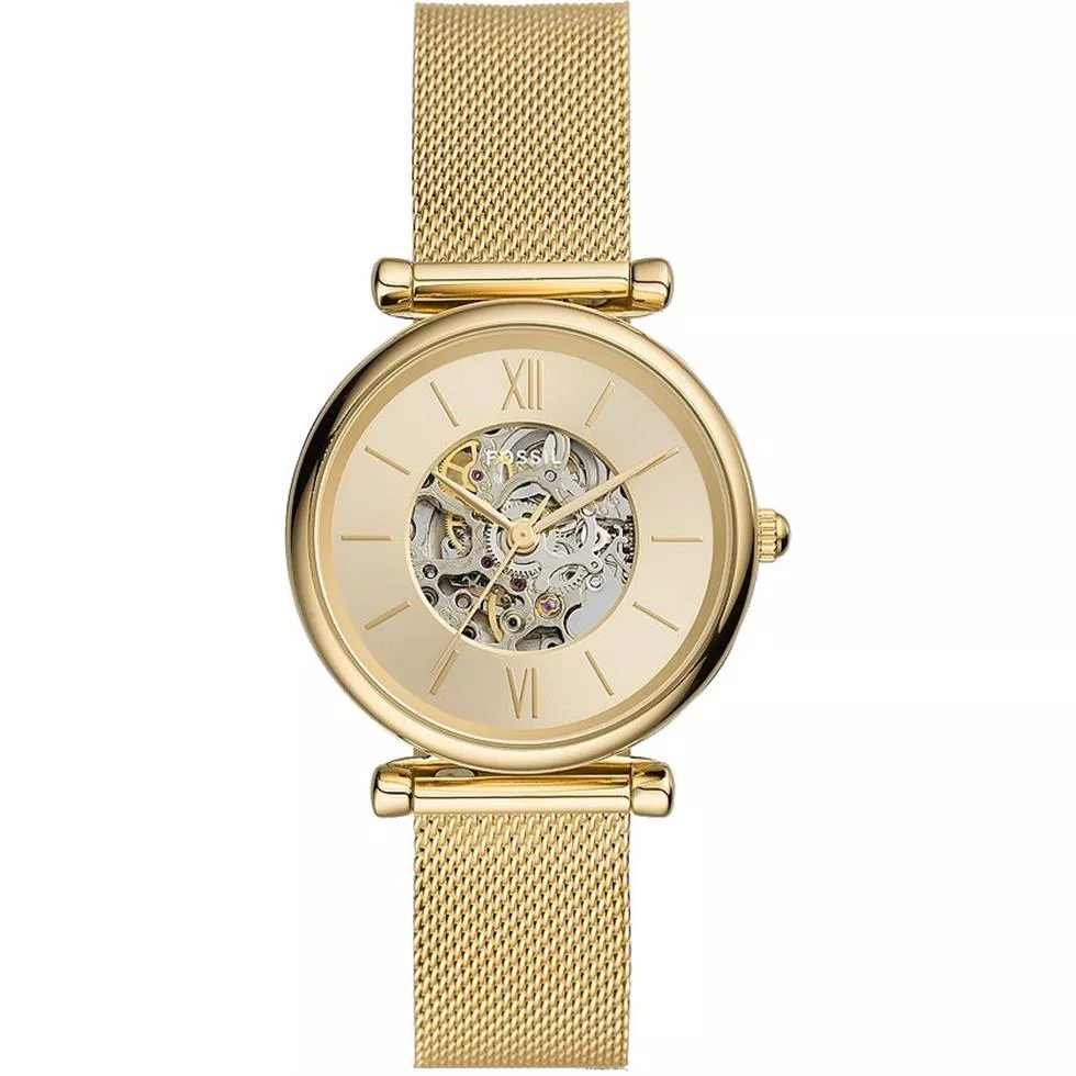 Fossil Carlie Automatic Mesh Watch 35mm