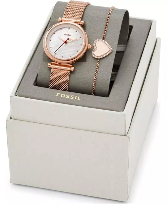 Fossil Carlie Mini Watch Set 28mm