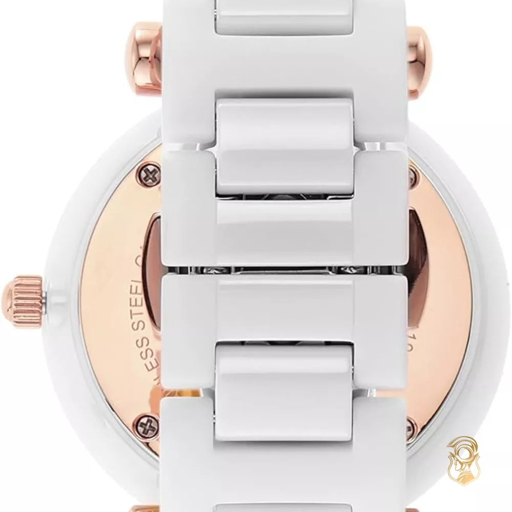 Fossil Carlie Multifunction White Ceramic Watch 38MM