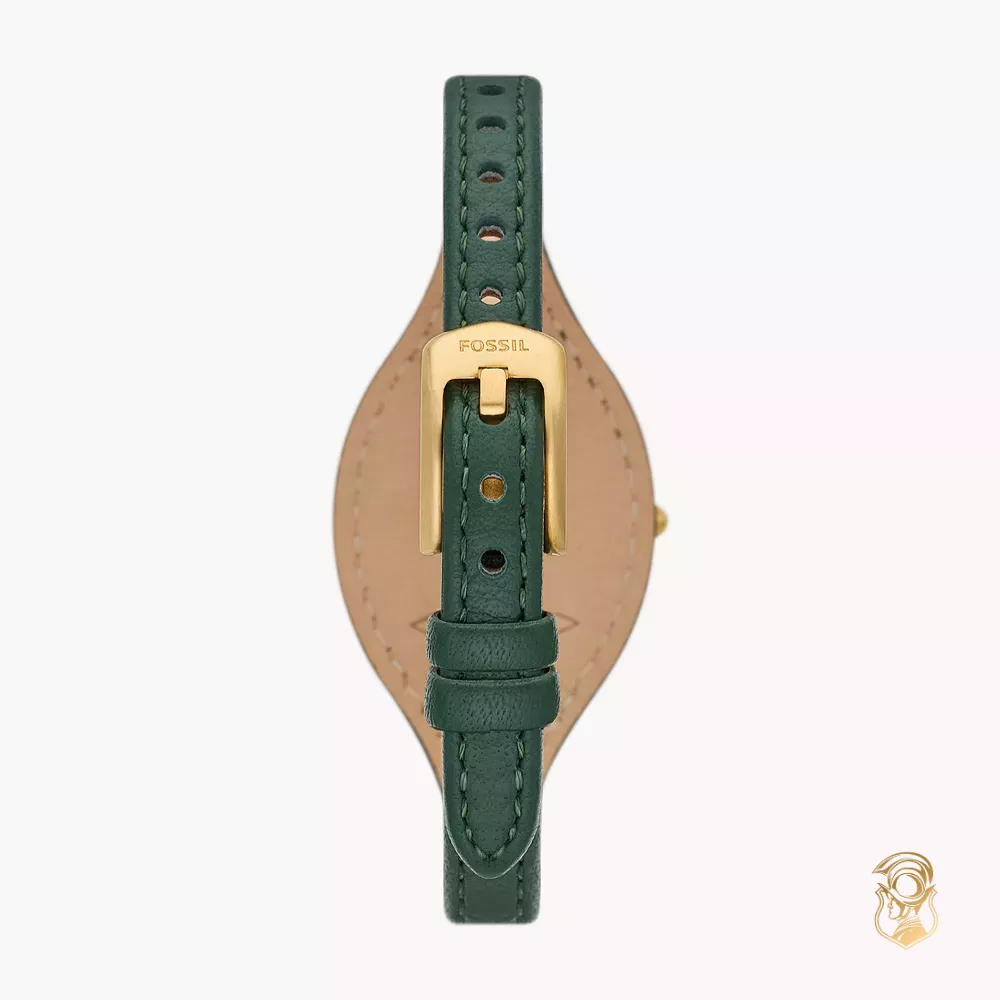 Fossil Carlie Three-Hand Green Eco Watch 28MM