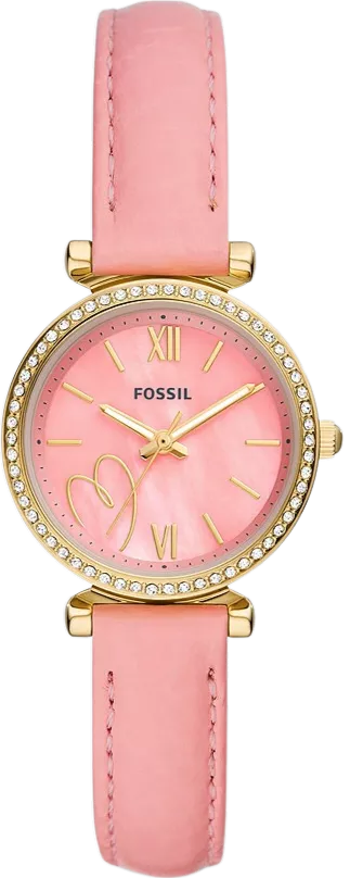 MSP: 103099 Fossil Carlie Three-Hand Pink Eco Watch 28mm 3,470,000