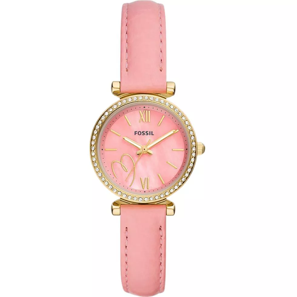 Fossil Carlie Three-Hand Pink Eco Watch 28mm
