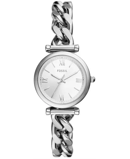Fossil Carlie Three-Hand Stainless Steel Watch 28mm