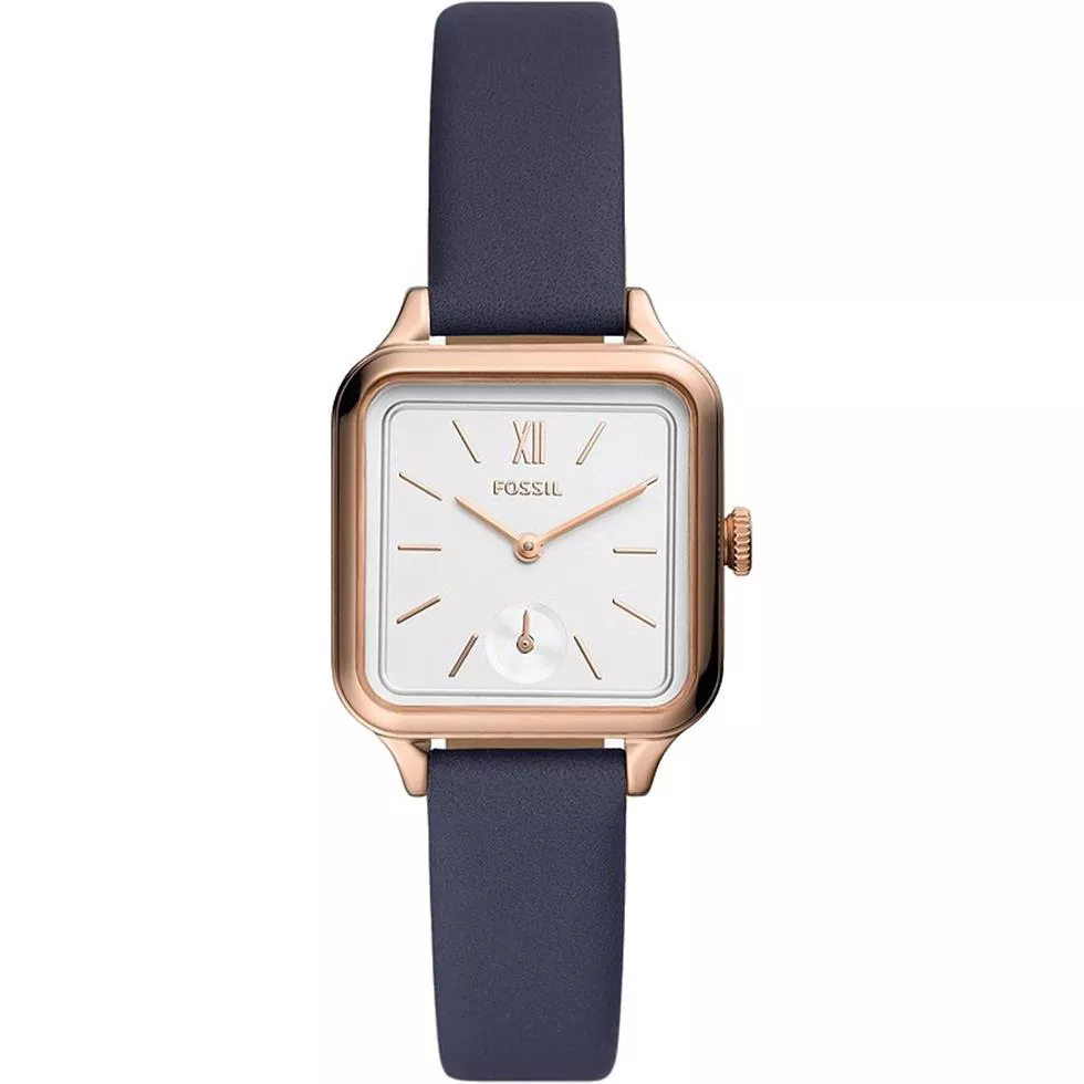 Fossil Colleen Navy Leather Watch 28mm
