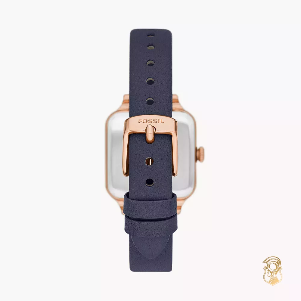 Fossil Colleen Navy Leather Watch 28mm