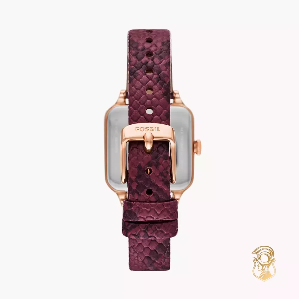 Fossil Colleen Three-Hand Red Leather Watch 28mm