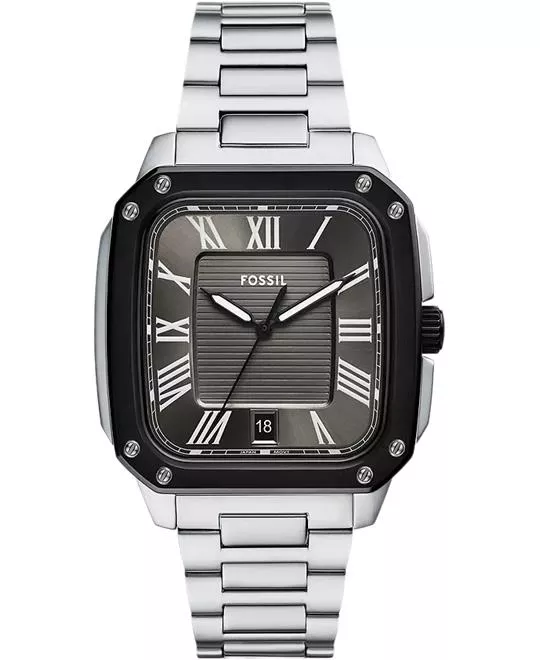 Fossil Crosby Three-Hand Date Stainless Steel Watch 42mm
