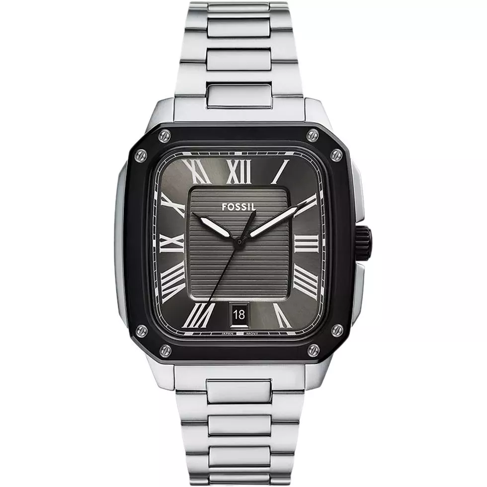 Fossil Crosby Three-Hand Date Stainless Steel Watch 42mm