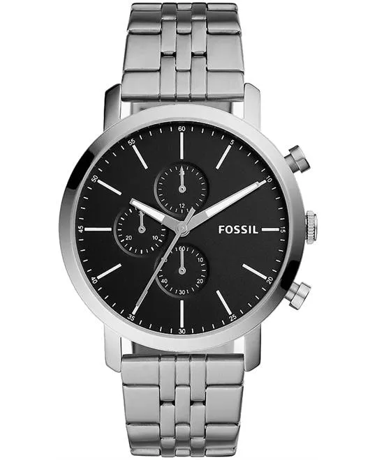 Fossil Dayle Black Chronograph Men Watch 44mm