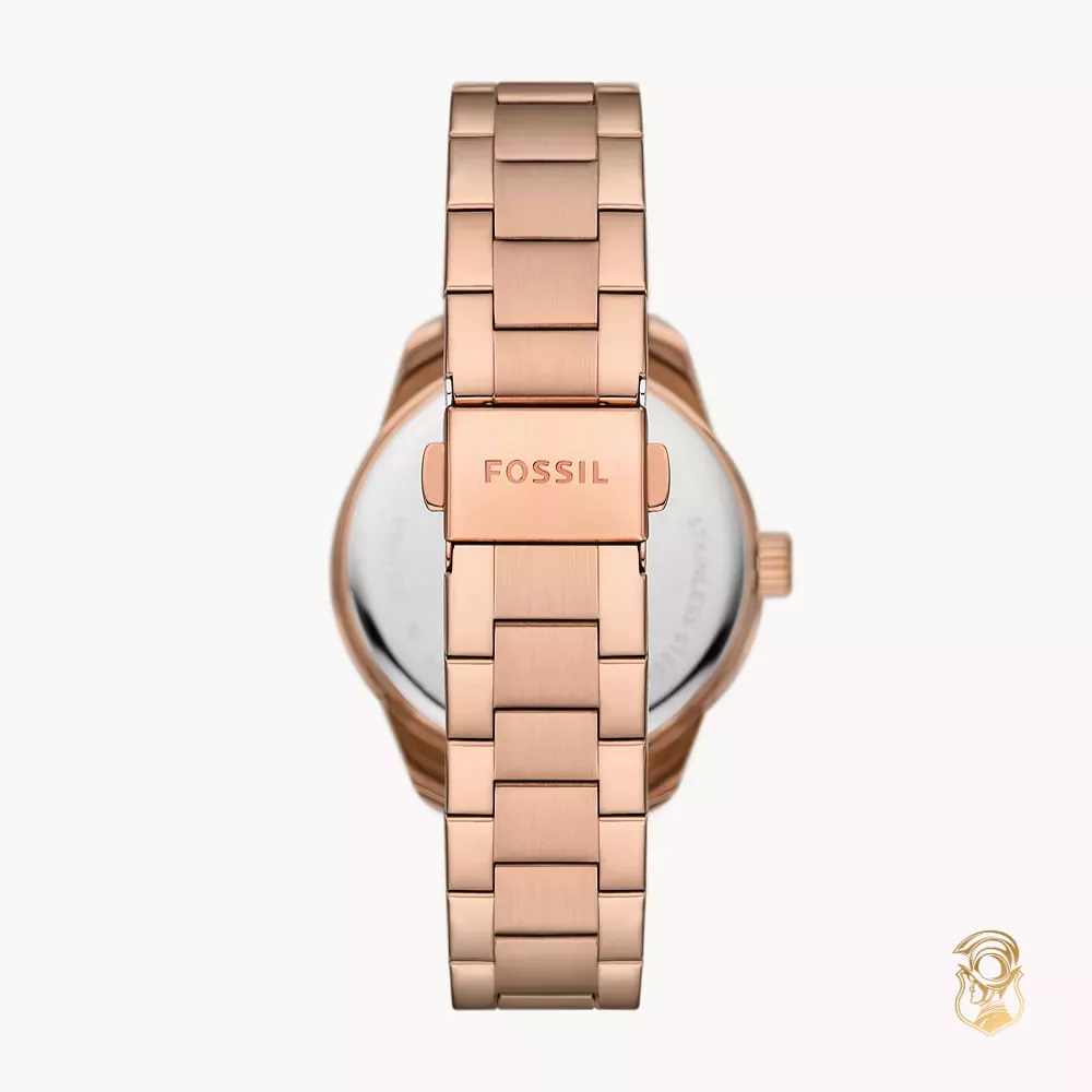 Fossil Dayle Three-Hand Rose Gold-Tone Watch 38mm