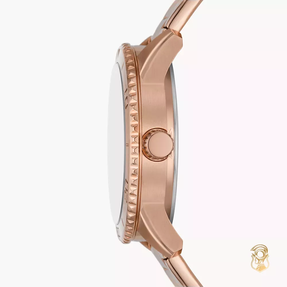 Fossil Dayle Three-Hand Rose Gold-Tone Watch 38mm