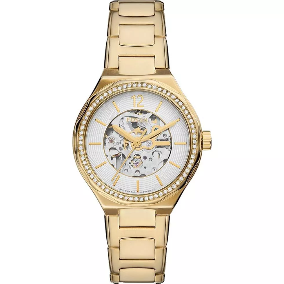 Fossil Eevie Automatic Gold-Tone Watch 36MM