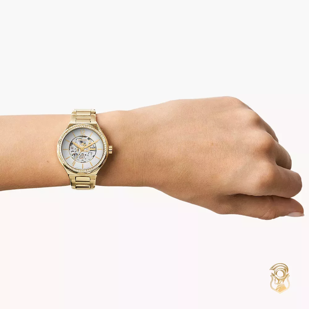 Fossil Eevie Automatic Gold-Tone Watch 36MM