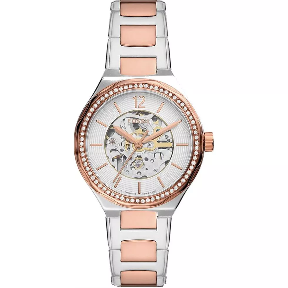 Fossil Eevie Automatic Two-Tone Watch 36mm