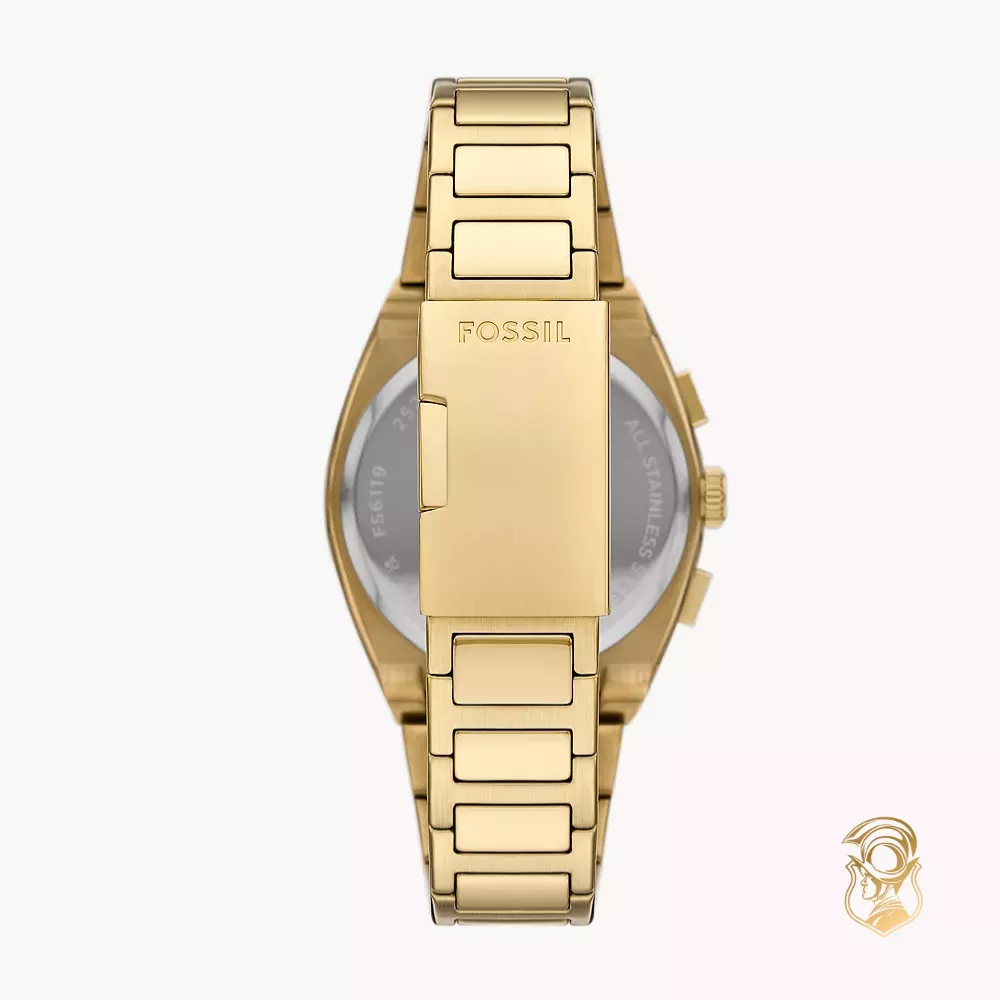 Fossil Everett Chronograph Gold-Tone Stainless Steel Watch 44mm