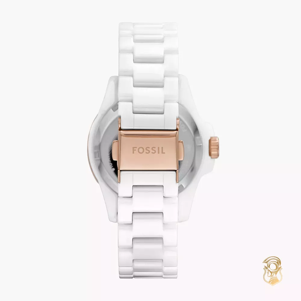 Fossil FB-01 White Ceramic Watch 36mm