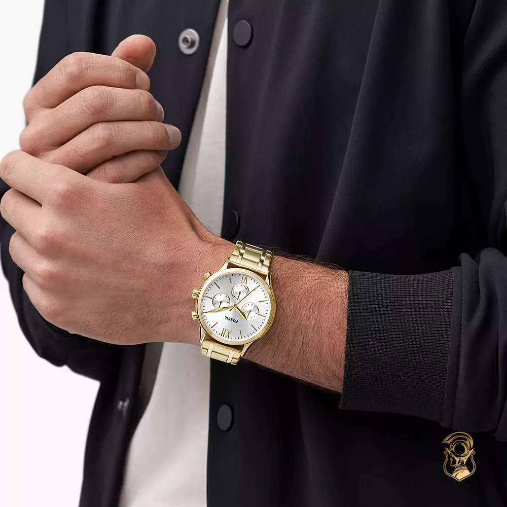 Fossil Fenmore Multifunction Gold-Tone Watch 44mm