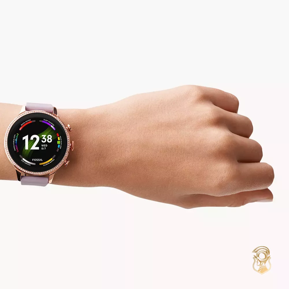 Fossil Gen 6 Smartwatch Purple Silicone Watch 42mm