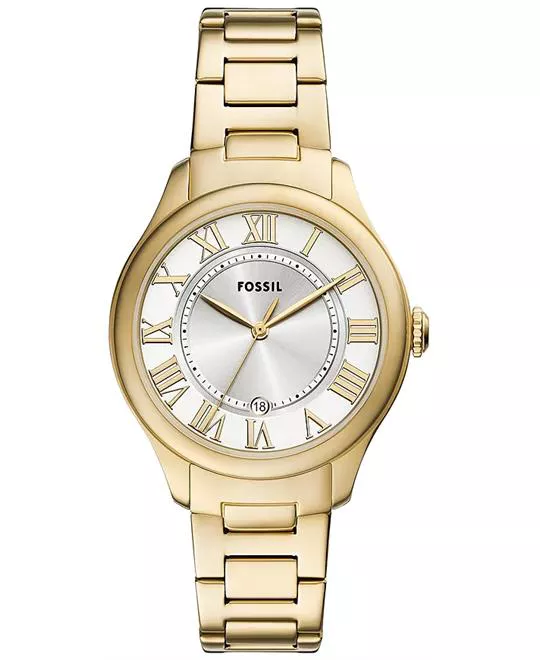 Fossil Gilmore Three-Hand Date Gold-Tone Stainless Steel Watch 38mm