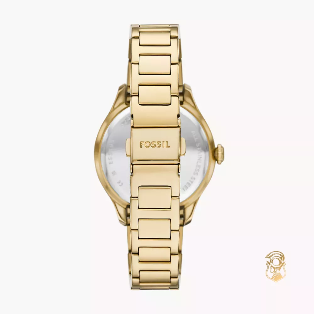 Fossil Gilmore Three-Hand Date Gold-Tone Stainless Steel Watch 38mm