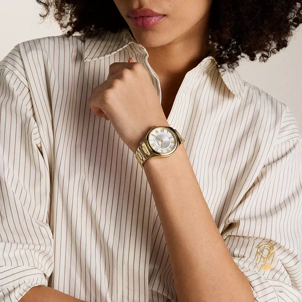 Fossil Gilmore Three-Hand Date Gold-Tone Stainless Steel Watch 38mm