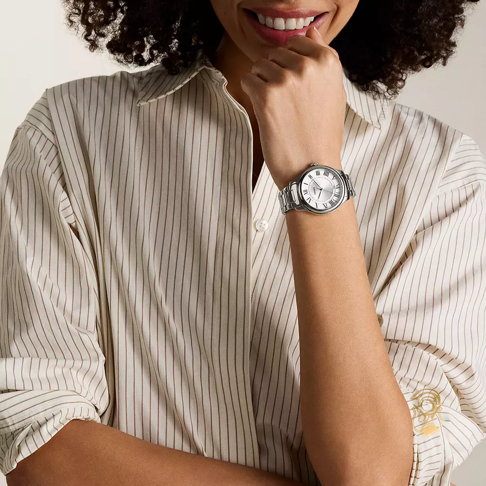 Fossil Gilmore Three-Hand Date Stainless Steel Watch 38mm