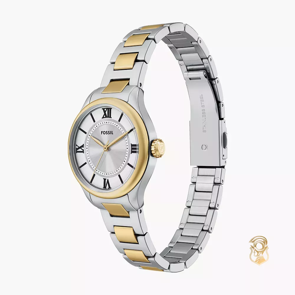 Fossil Gilmore Three-Hand Two-Tone Stainless Steel Watch 28mm