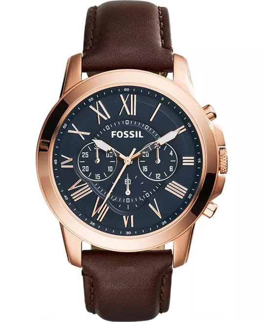 Fossil Grant Brown Watch 44mm