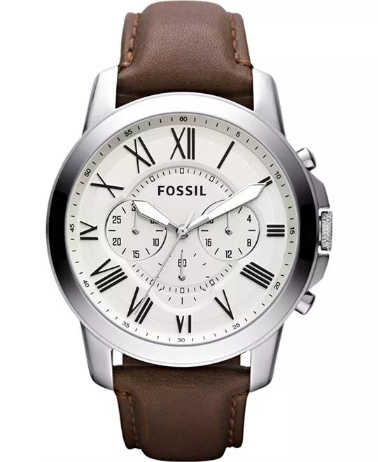 Fossil Grant Cream Watch 44mm 