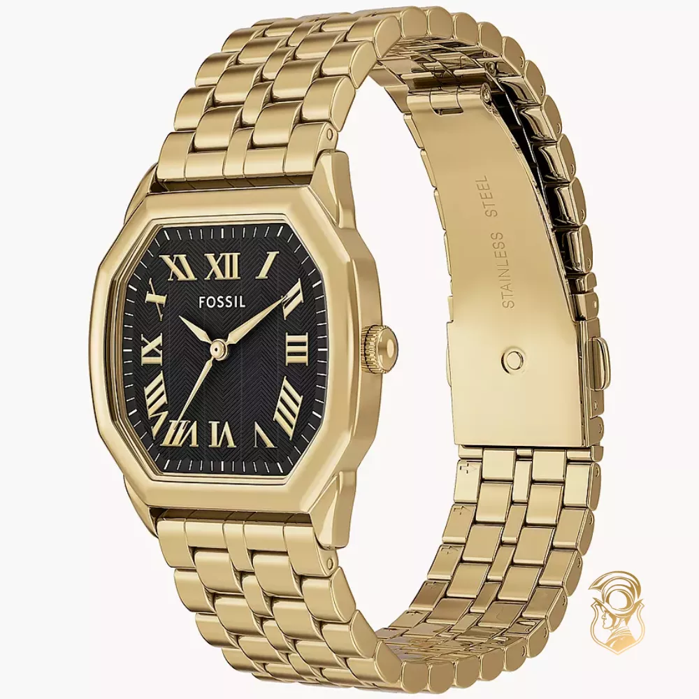 Fossil Harlow Three-Hand Gold-Tone Stainless Steel Watch 27mm
