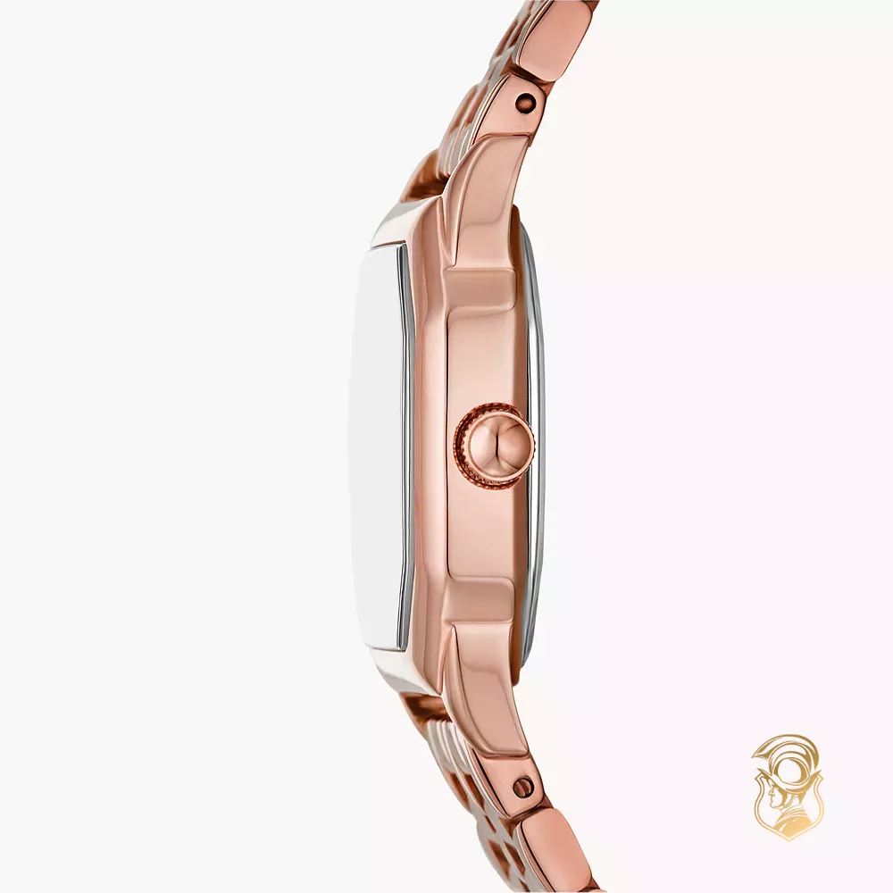 Fossil Harlow Three-Hand Rose Gold-Tone Stainless Steel Watch 27mm