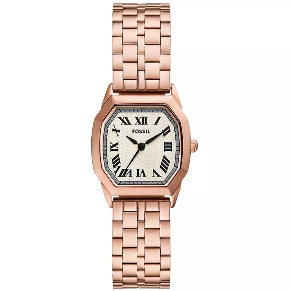 Fossil Harlow Three-Hand Rose Gold-Tone Stainless Steel Watch 27mm