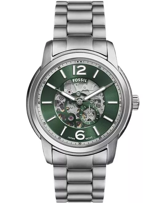 Fossil Heritage Automatic Stainless Steel Watch 43mm