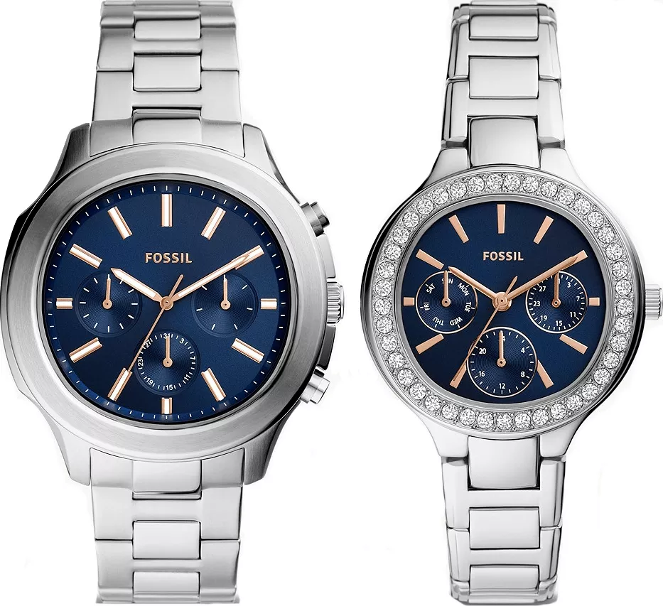 MSP: 97430 Fossil His and Her Multifunction Set Watch 45mm 9,230,000