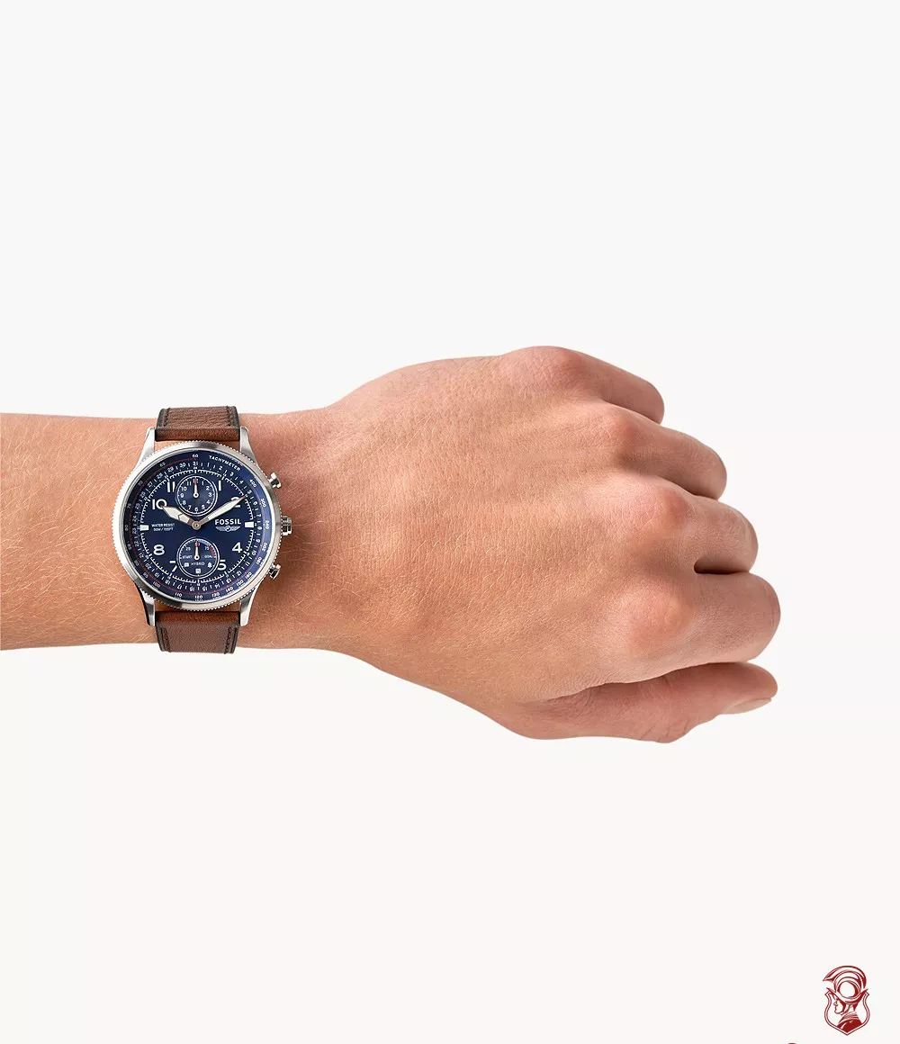 Fossil Hybrid Smartwatch Retro Pilot Dual-Time Watch 44MM