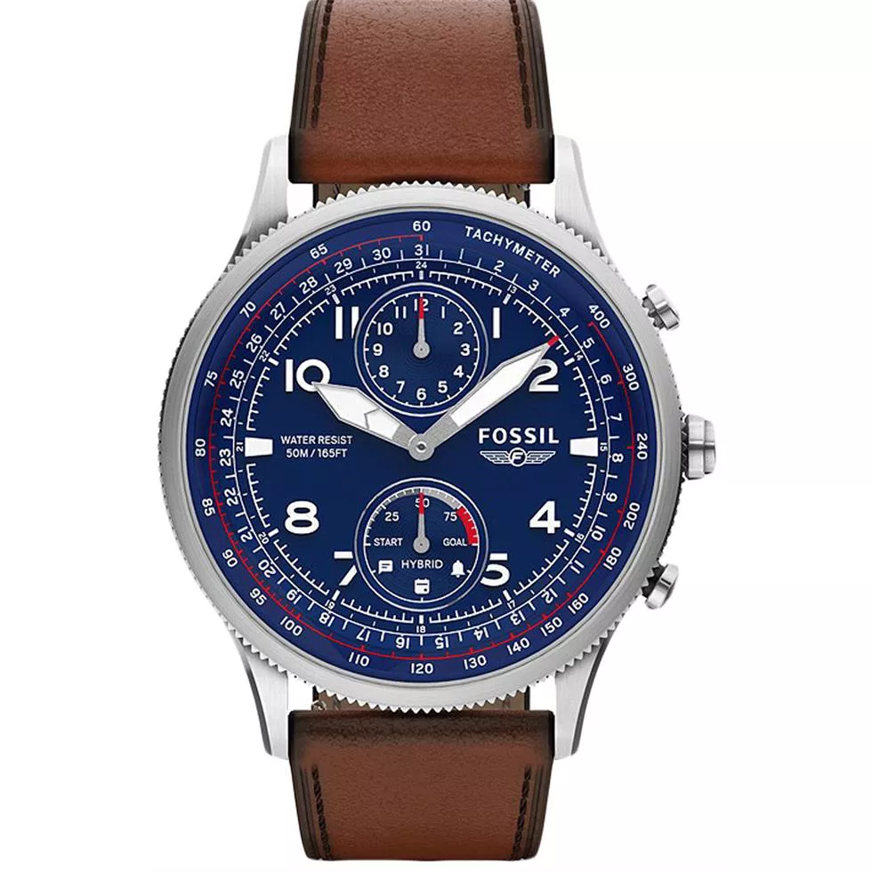 Fossil Hybrid Smartwatch Retro Pilot Dual-Time Watch 44MM