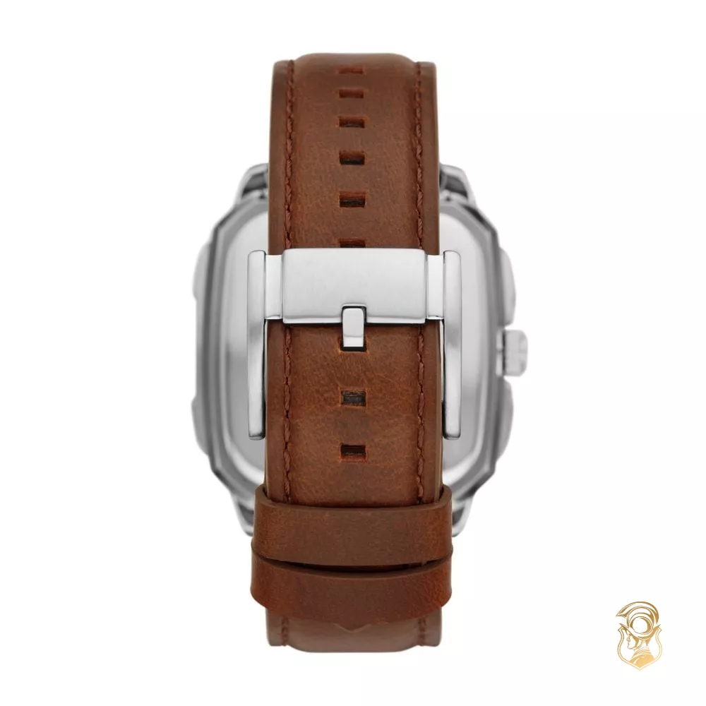 Fossil Inscription Automatic Brown Watch 42mm