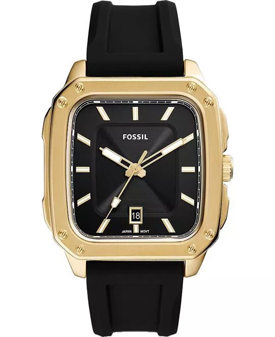 Fossil Inscription Silicone Watch 42mm