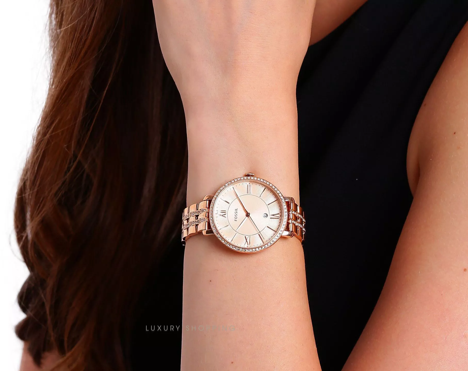 Fossil Jacqueline Rose-Tone Watch 36mm