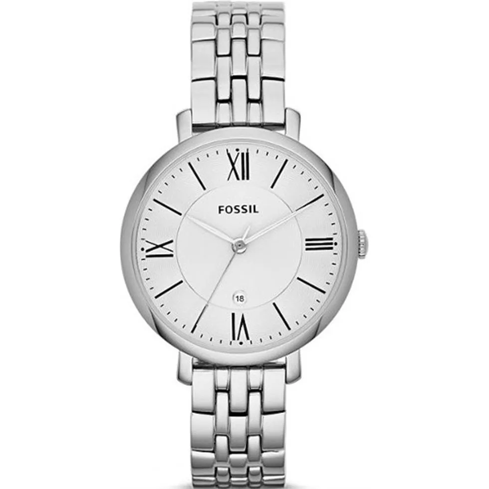 Fossil Jacqueline Silver Ladies Watch 33mm