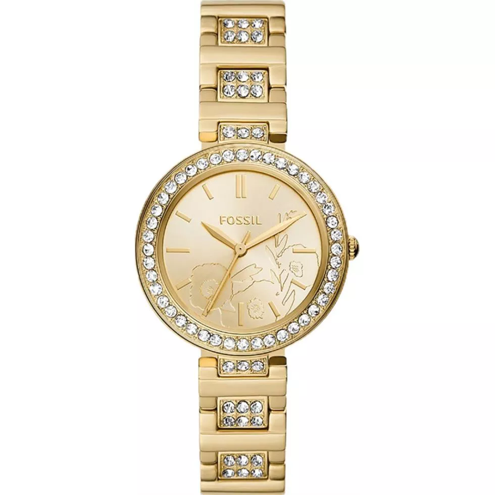 Fossil Karli Three-Hand Gold-Tone Watch 34MM