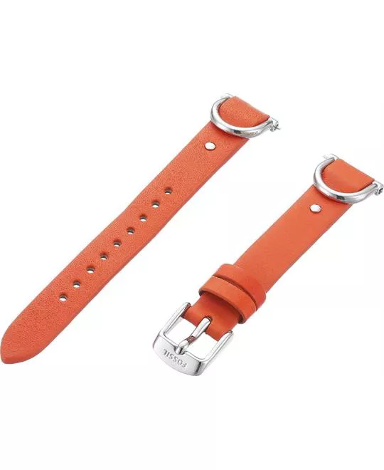 Fossil Leather Calfskin Red Watch Strap 18mm 